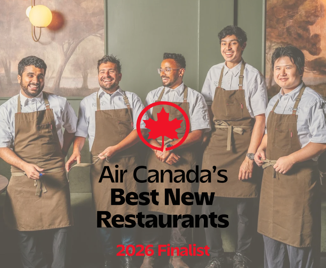 Revé in Niagara-on-the-Lake has been named a finalist for Air Canada’s Best New Restaurants 2026, joining approximately 30 of Canada’s most exciting new restaurants.